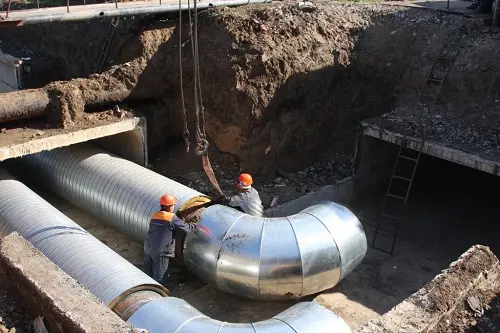 Кожухи теплотрасс фото